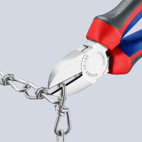KNIPEX 70 05 180 SB Seitenschneider mit Comfort-Griffen verchromt 180 mm