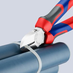 KNIPEX 70 05 180 Seitenschneider mit Comfort-Griffen verchromt 180 mm