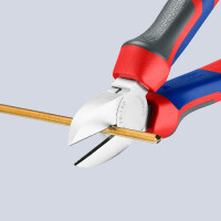 KNIPEX 70 05 180 Seitenschneider mit Comfort-Griffen verchromt 180 mm