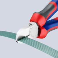 KNIPEX 70 05 180 Seitenschneider mit Comfort-Griffen verchromt 180 mm