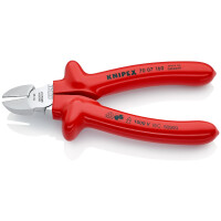 KNIPEX 70 07 160 Seitenschneider tauchisoliert, VDE-geprüft verchromt 160 mm