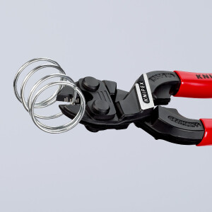 KNIPEX 71 01 160 SB CoBolt® S Kompakt-Bolzenschneider mit Kunststoff überzogen schwarz atramentiert 160 mm