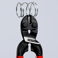 KNIPEX 71 01 160 SB CoBolt® S Kompakt-Bolzenschneider mit Kunststoff überzogen schwarz atramentiert 160 mm