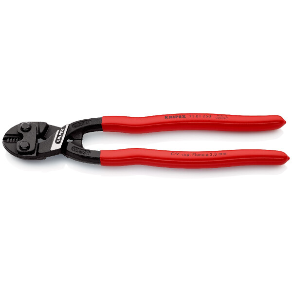 KNIPEX 71 01 250 SB CoBolt® XL Kompakt-Bolzenschneider mit Kunststoff überzogen schwarz atramentiert 250 mm