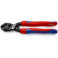 KNIPEX 71 02 200 T CoBolt® Kompakt-Bolzenschneider mit schlanken Mehrkomponenten-Hüllen, mit integrierter Befestigungsöse zum Anbringen einer Absturzsicherung schwarz atramentiert 200 mm