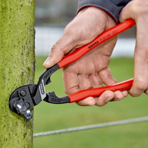 KNIPEX 71 31 250 CoBolt® XL Kompakt-Bolzenschneider mit Kunststoff überzogen schwarz atramentiert 250 mm