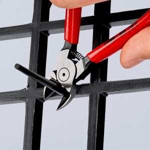 KNIPEX 72 01 140 Seitenschneider für Kunststoff mit Kunststoff überzogen 140 mm
