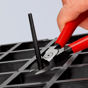 KNIPEX 72 01 140 Seitenschneider für Kunststoff mit Kunststoff überzogen 140 mm