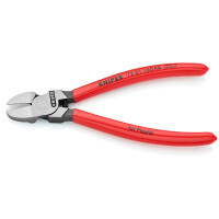KNIPEX 72 01 160 KA Seitenschneider für Kunststoff runder Kopf mit Kunststoff überzogen 160 mm