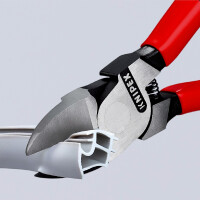 KNIPEX 72 11 160 SB Seitenschneider für Kunststoff mit Kunststoff überzogen 160 mm