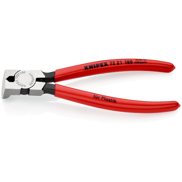 KNIPEX 72 21 160 Seitenschneider für Kunststoff mit Kunststoff überzogen 160 mm