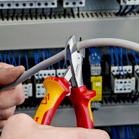 KNIPEX 73 06 160 X-Cut® Kompakt-Seitenschneider hochübersetzt isoliert mit Mehrkomponenten-Hüllen, VDE-geprüft verchromt 160 mm