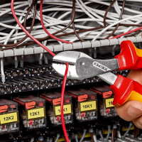 KNIPEX 73 06 160 X-Cut® Kompakt-Seitenschneider hochübersetzt isoliert mit Mehrkomponenten-Hüllen, VDE-geprüft verchromt 160 mm