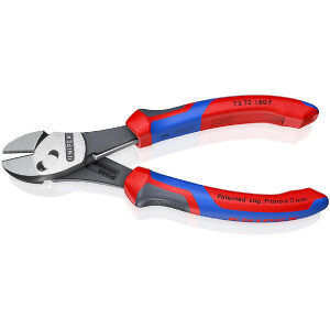 KNIPEX 73 72 180 BK TwinForce® Hochleistungs-Seitenschneider mit Comfort-Griffen schwarz atramentiert 180 mm
