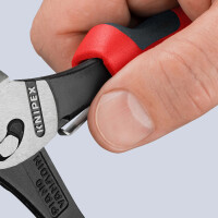 KNIPEX 73 72 180 F TwinForce® Hochleistungs-Seitenschneider mit Öffnungsfeder mit Comfort-Griffen schwarz atramentiert 180 mm