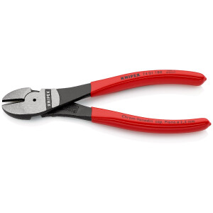 KNIPEX 74 01 180 Kraft-Seitenschneider mit Kunststoff...