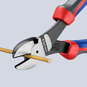 KNIPEX 74 02 180 SB Kraft-Seitenschneider mit Comfort-Griffen schwarz atramentiert 180 mm