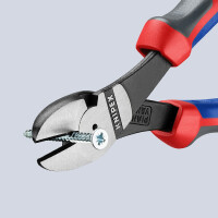KNIPEX 74 02 180 SB Kraft-Seitenschneider mit Comfort-Griffen schwarz atramentiert 180 mm
