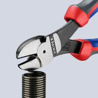 KNIPEX 74 02 180 Kraft-Seitenschneider mit Comfort-Griffen schwarz atramentiert 180 mm