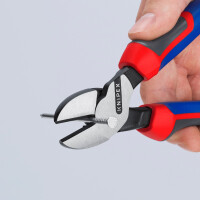 KNIPEX 74 02 200 SB Kraft-Seitenschneider mit Comfort-Griffen schwarz atramentiert 200 mm