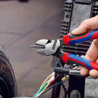 KNIPEX 74 02 200 SB Kraft-Seitenschneider mit Comfort-Griffen schwarz atramentiert 200 mm