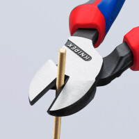 KNIPEX 74 02 200 Kraft-Seitenschneider mit Comfort-Griffen schwarz atramentiert 200 mm