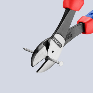 KNIPEX 74 02 250 SB Kraft-Seitenschneider mit Comfort-Griffen schwarz atramentiert 250 mm