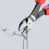KNIPEX 74 02 250 SB Kraft-Seitenschneider mit Comfort-Griffen schwarz atramentiert 250 mm