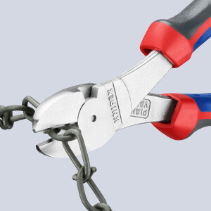 KNIPEX 74 05 180 Kraft-Seitenschneider mit Comfort-Griffen verchromt 180 mm