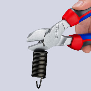 KNIPEX 74 05 250 Kraft-Seitenschneider mit Comfort-Griffen verchromt 250 mm