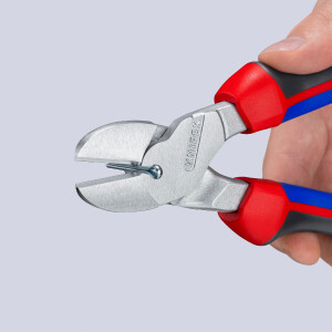 KNIPEX 74 05 250 Kraft-Seitenschneider mit Comfort-Griffen verchromt 250 mm
