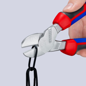 KNIPEX 74 05 250 Kraft-Seitenschneider mit Comfort-Griffen verchromt 250 mm