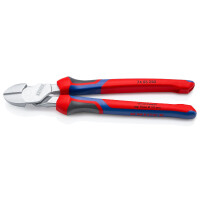 KNIPEX 74 05 250 Kraft-Seitenschneider mit Comfort-Griffen verchromt 250 mm