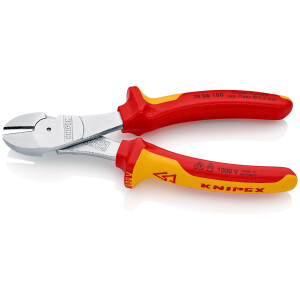 KNIPEX 74 06 180 Kraft-Seitenschneider isoliert mit...
