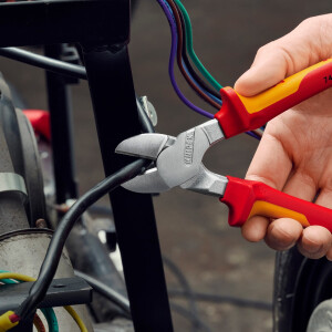 KNIPEX 74 06 200 Kraft-Seitenschneider isoliert mit...