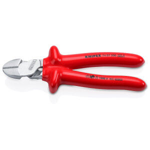 KNIPEX 74 07 200 Kraft-Seitenschneider tauchisoliert,...