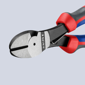 KNIPEX 74 12 180 Kraft-Seitenschneider mit Comfort-Griffen schwarz atramentiert 180 mm