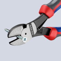 KNIPEX 74 12 180 Kraft-Seitenschneider mit Comfort-Griffen schwarz atramentiert 180 mm