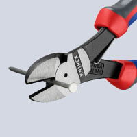KNIPEX 74 12 180 Kraft-Seitenschneider mit Comfort-Griffen schwarz atramentiert 180 mm