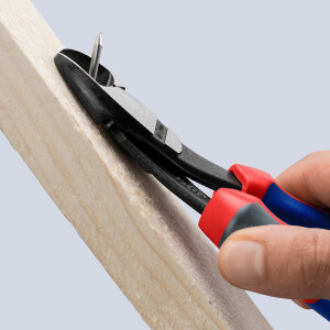 KNIPEX 74 22 200 Kraft-Seitenschneider mit Comfort-Griffen schwarz atramentiert 200 mm