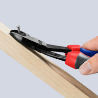 KNIPEX 74 22 250 Kraft-Seitenschneider mit Comfort-Griffen schwarz atramentiert 250 mm