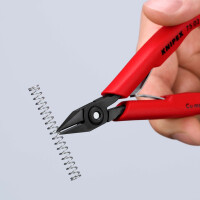 KNIPEX 75 02 125 SB Elektronik-Seitenschneider mit Kunststoff-Hüllen brüniert 125 mm