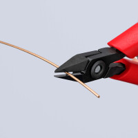 KNIPEX 75 02 125 SB Elektronik-Seitenschneider mit Kunststoff-Hüllen brüniert 125 mm