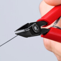 KNIPEX 75 02 125 SB Elektronik-Seitenschneider mit Kunststoff-Hüllen brüniert 125 mm