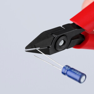 KNIPEX 75 22 125 Elektronik-Seitenschneider mit Kunststoff-Hüllen brüniert 125 mm