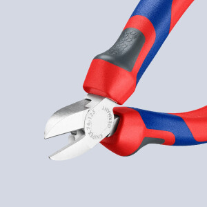KNIPEX 76 05 125 Seitenschneider für Elektromechaniker mit Comfort-Griffen verchromt 125 mm