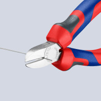 KNIPEX 76 05 125 Seitenschneider für Elektromechaniker mit Comfort-Griffen verchromt 125 mm
