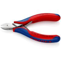 KNIPEX 77 02 115 SB Elektronik-Seitenschneider mit durchgestecktem Gelenk mit Mehrkomponenten-Hüllen 115 mm