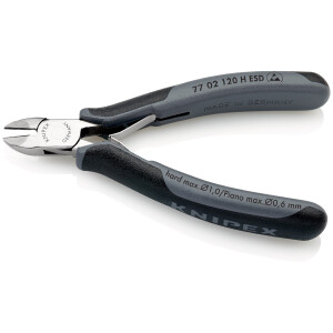 KNIPEX 77 02 120 H ESD Elektronik-Seitenschneider mit...