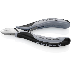 KNIPEX 77 12 115 ESDSB Elektronik-Seitenschneider ESD mit...
